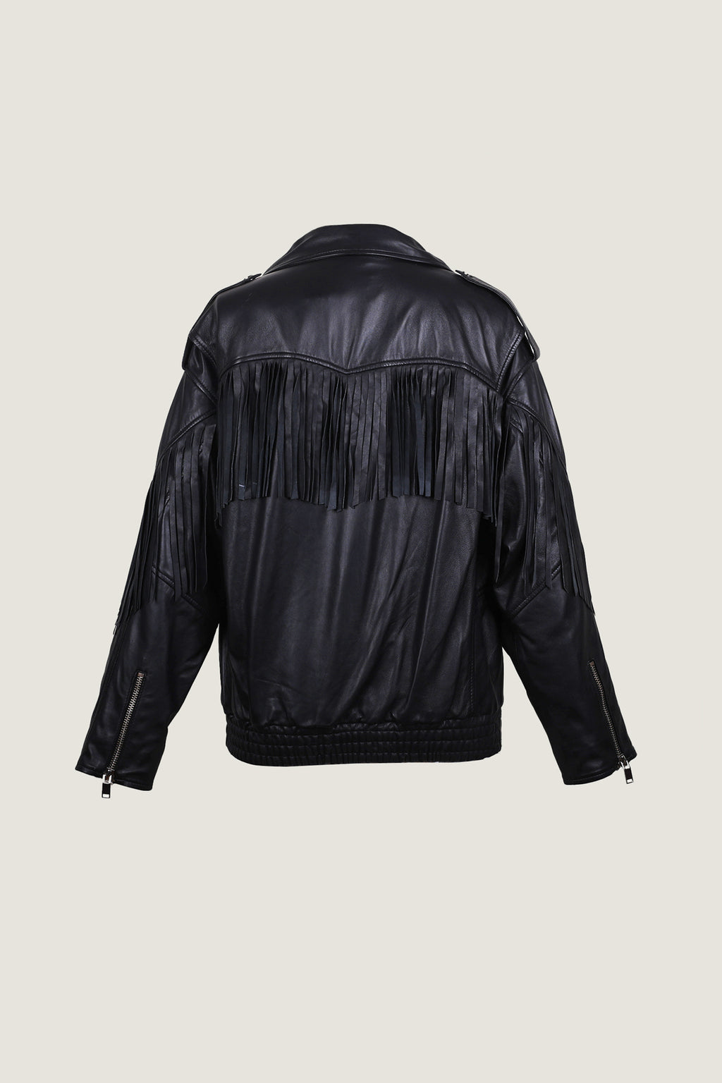 Oversized Biker Leather Jacket | Women