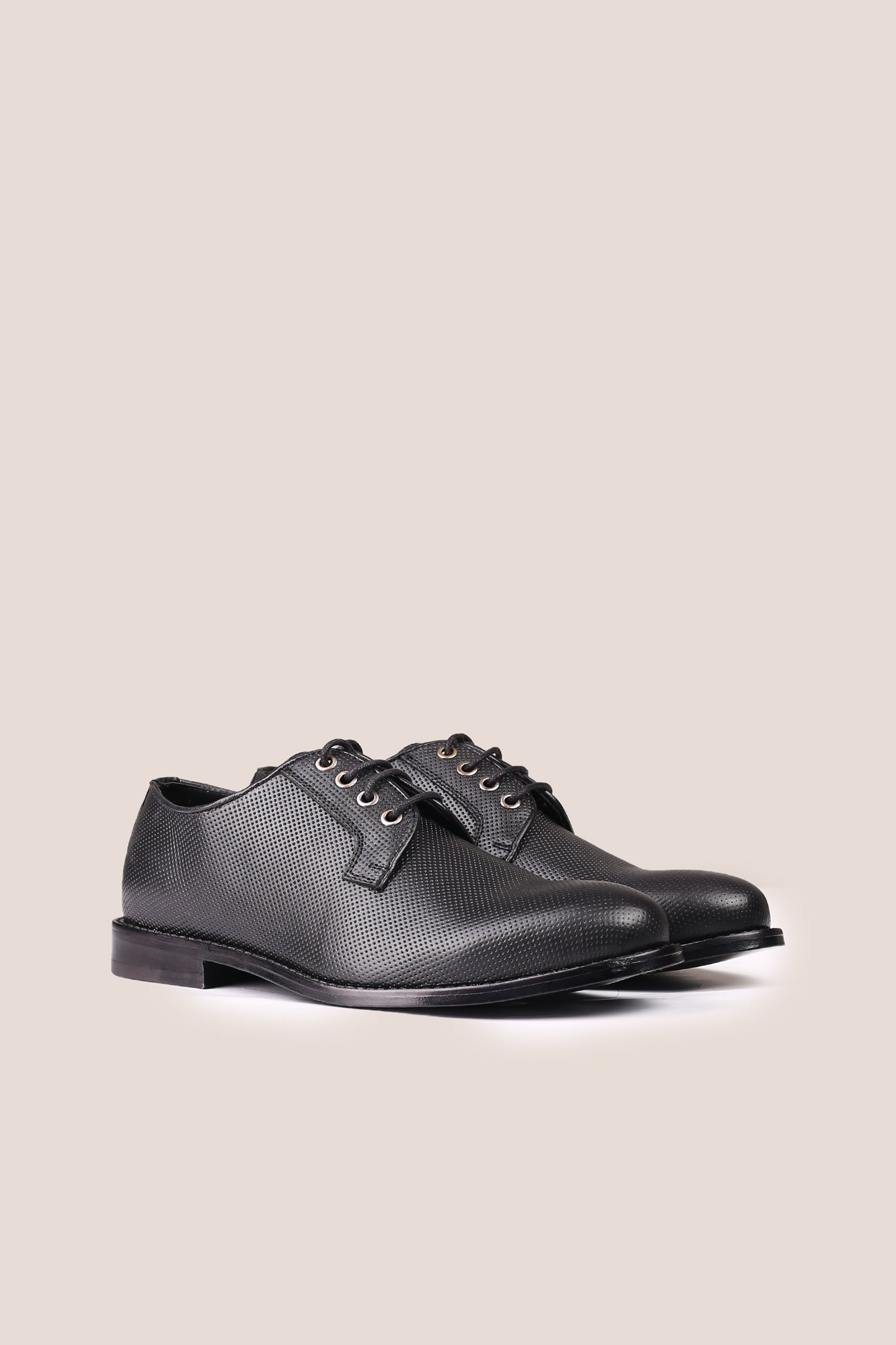 Men's Formal Leather Shoes Dotted Style
