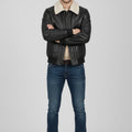 Airin G-1 Pilot Leather Jacket With Fur Collar