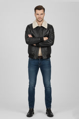 Airin G-1 Pilot Leather Jacket With Fur Collar