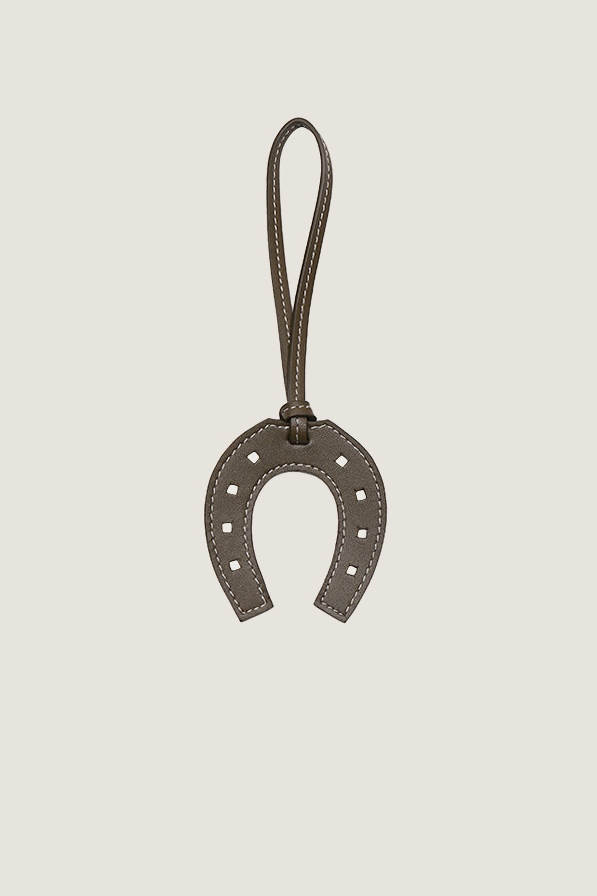 Horseshoe Leather Charm