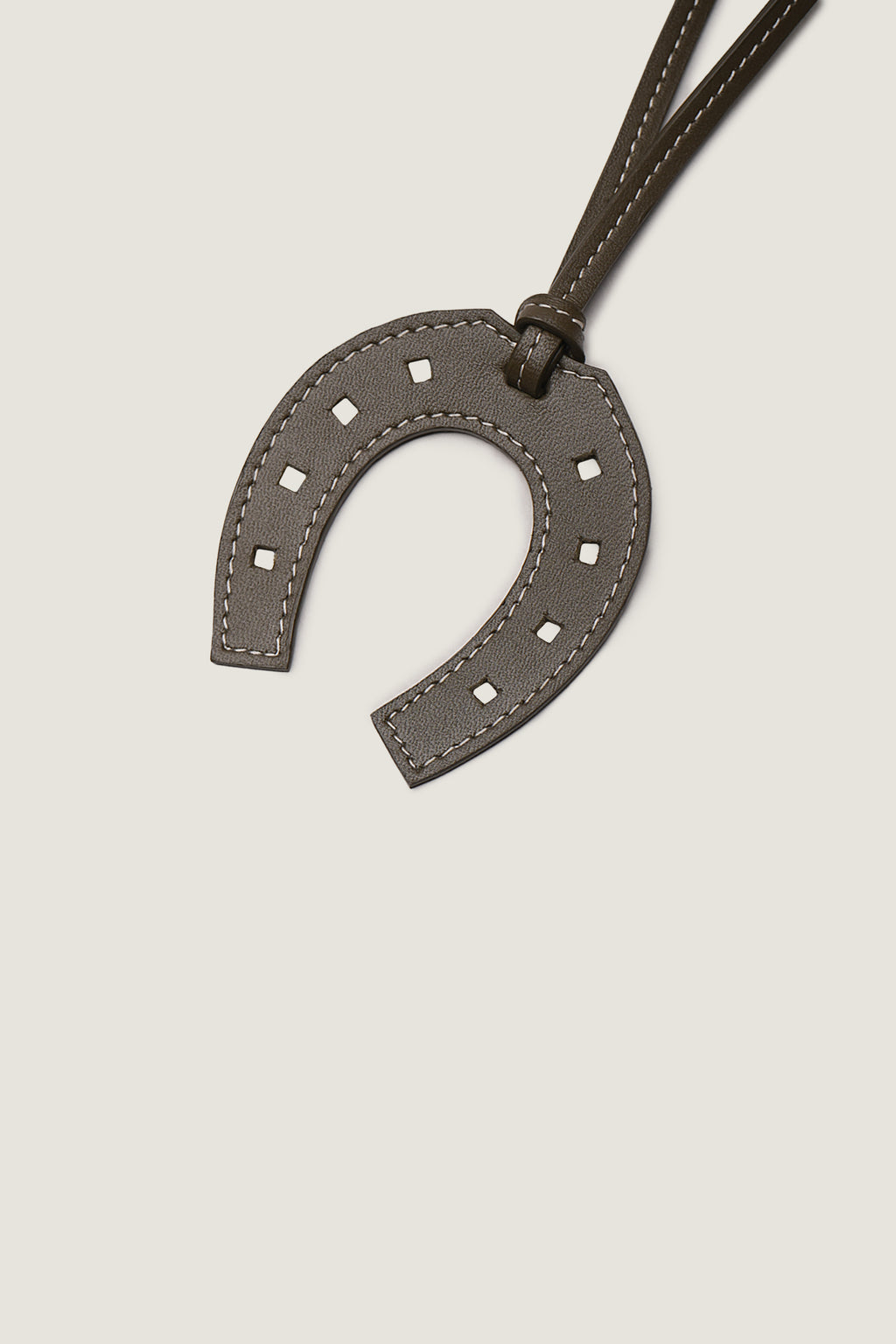 Horseshoe Leather Charm