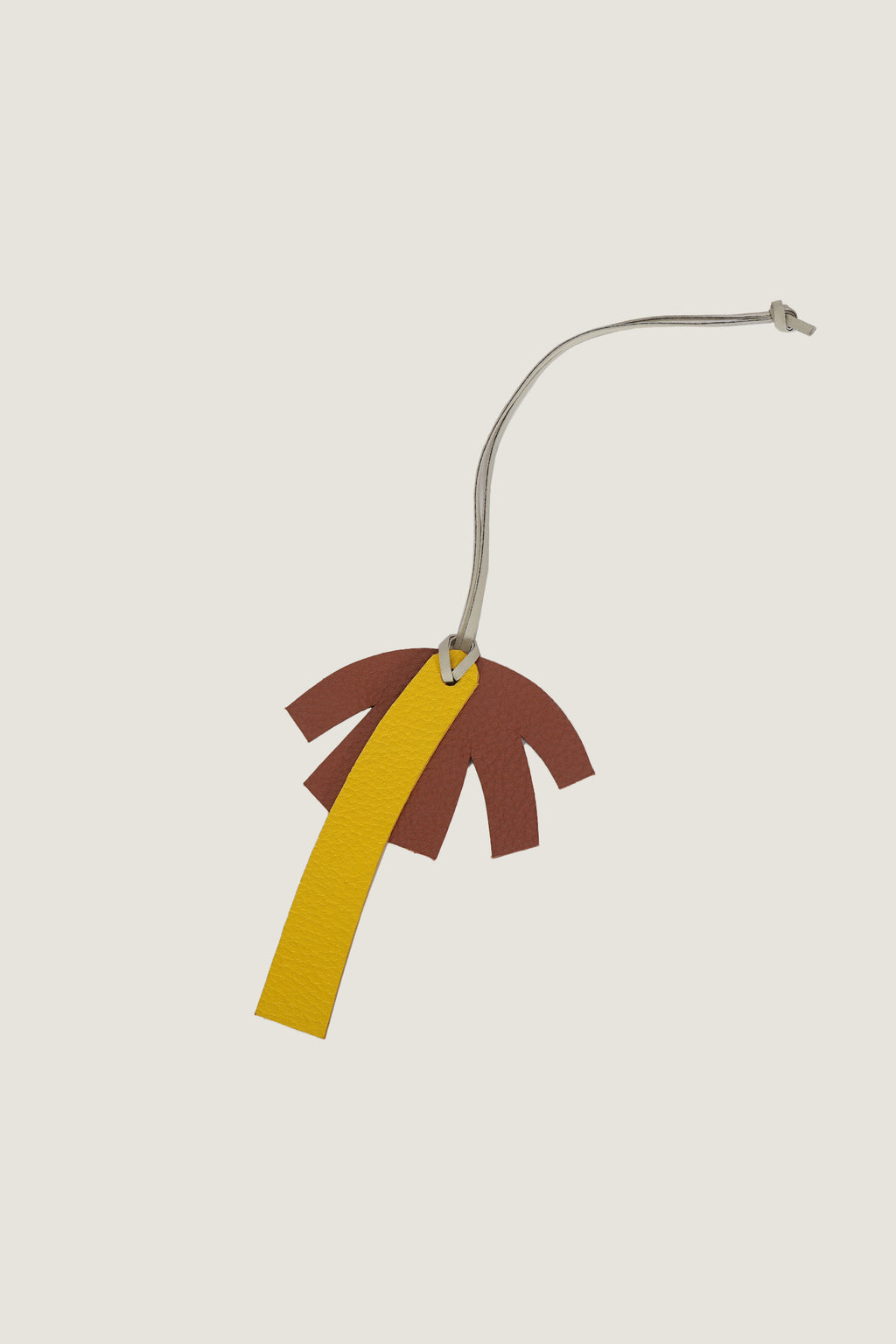 Palm Tree Leather Charm