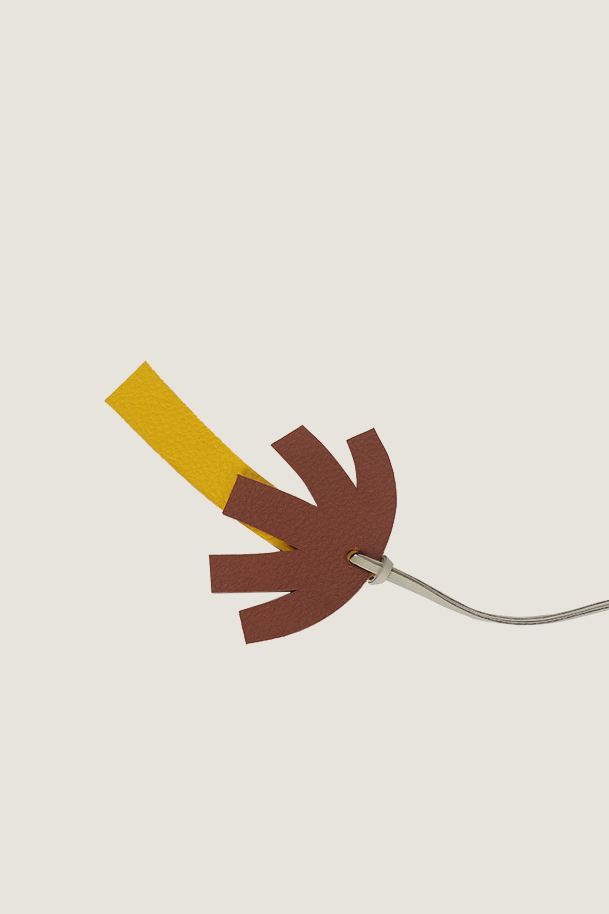 Palm Tree Leather Charm