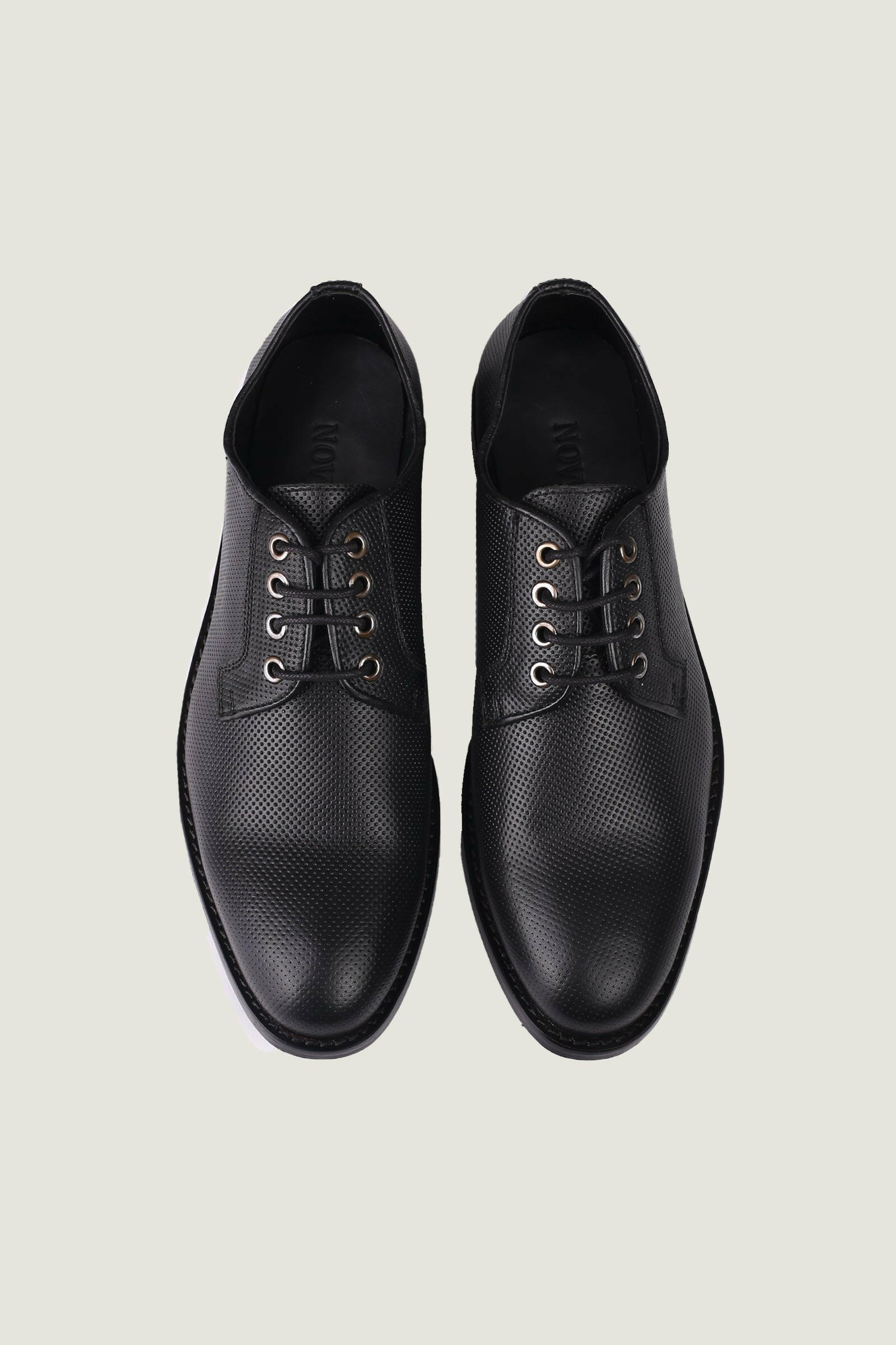 Men's Formal Leather Shoes Dotted Style