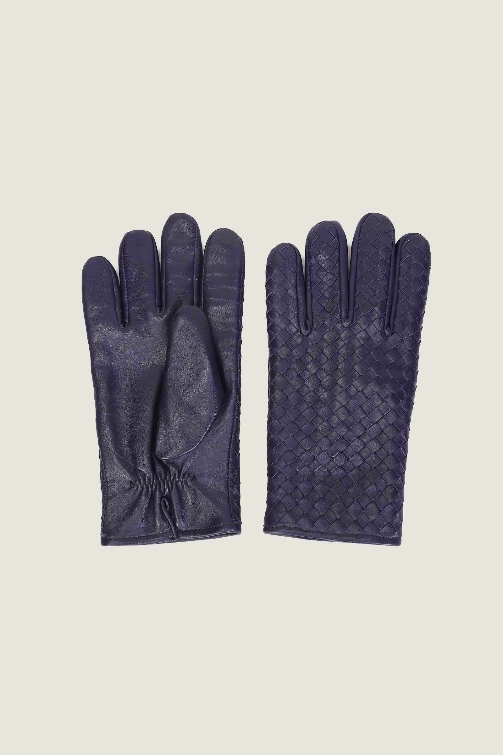 Intrecciato Leather Gloves