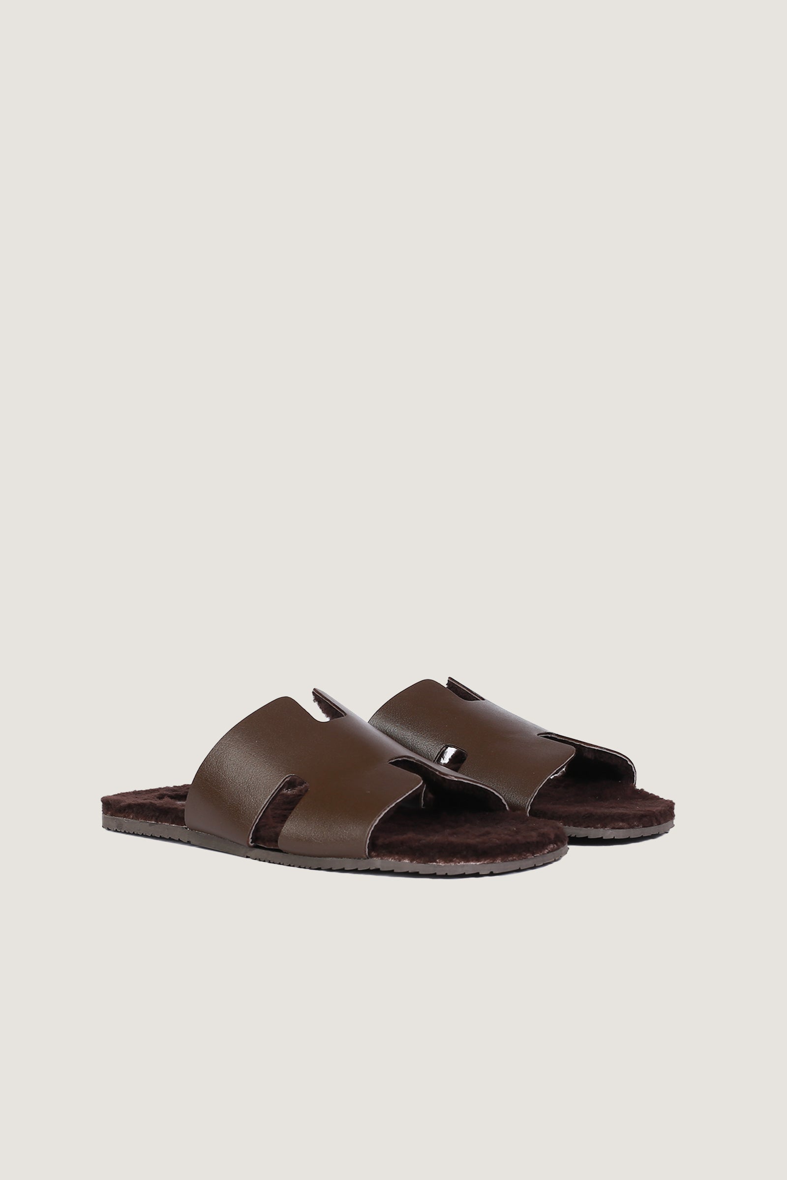 Men's H Style Slipper With Fur