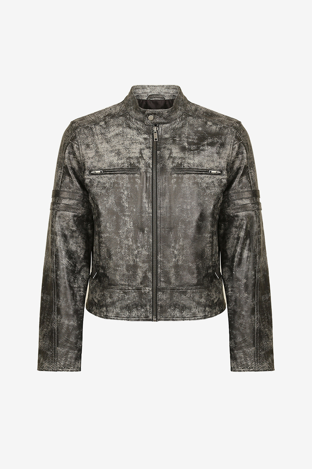 Gravestone Distressed Racer Jacket