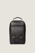 Elmira Full Grain Leather Laptop Backpack – Black