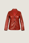 Simonetta Ravizza Leather Blazer