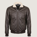 A2 Aviator Leather Jacket With Fur Collar