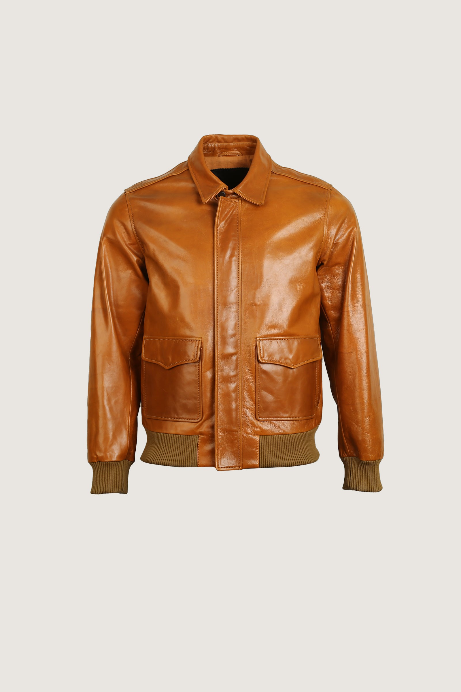 Bomber Leather Jacket | Men