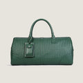 Woven Leather Duffle Bag