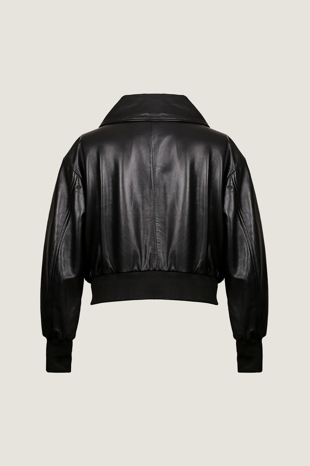Oversized Pilot Sleek  Leather Jacket | Women
