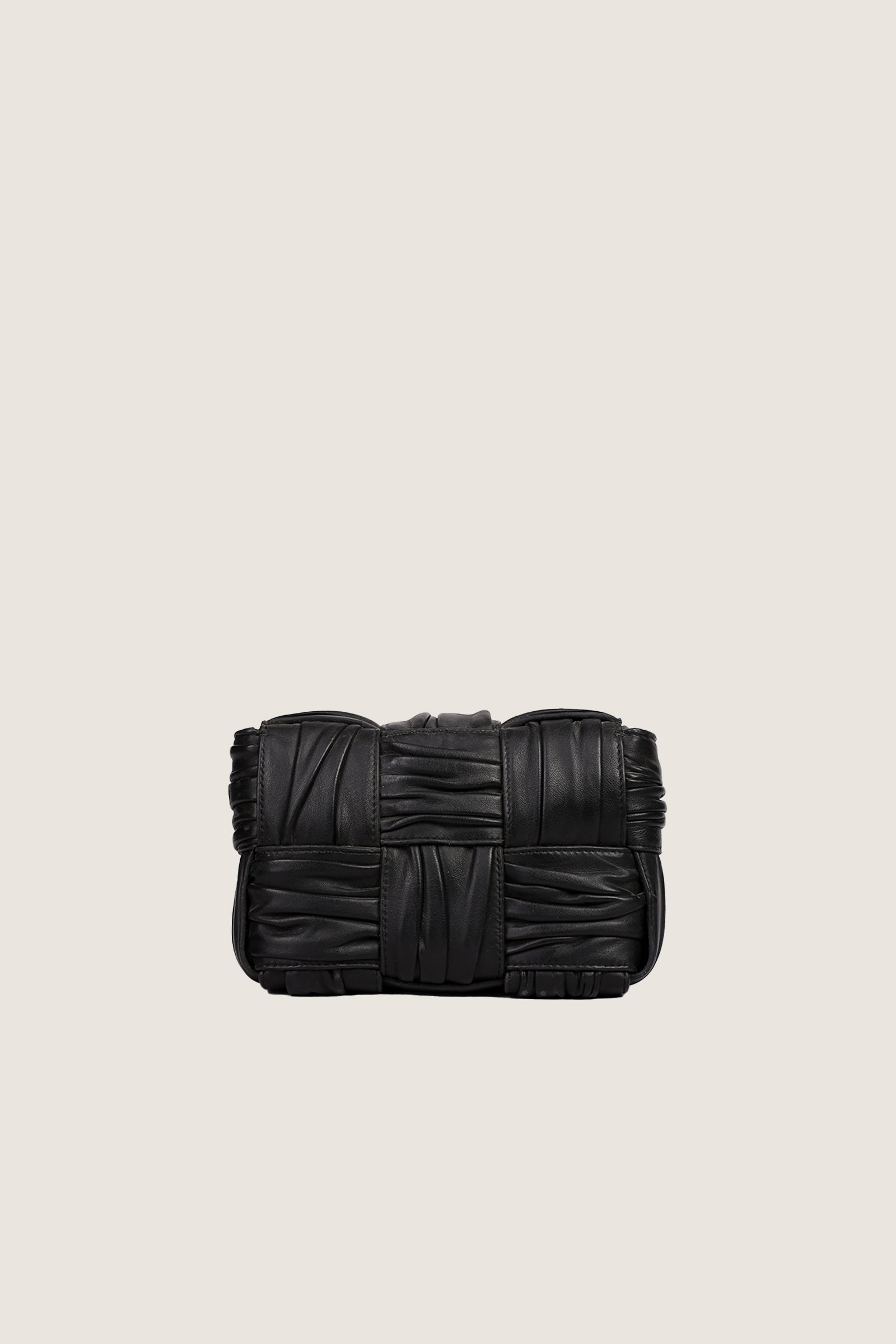 Women's Luxury Leather Crossbody Bag -Black- Novado