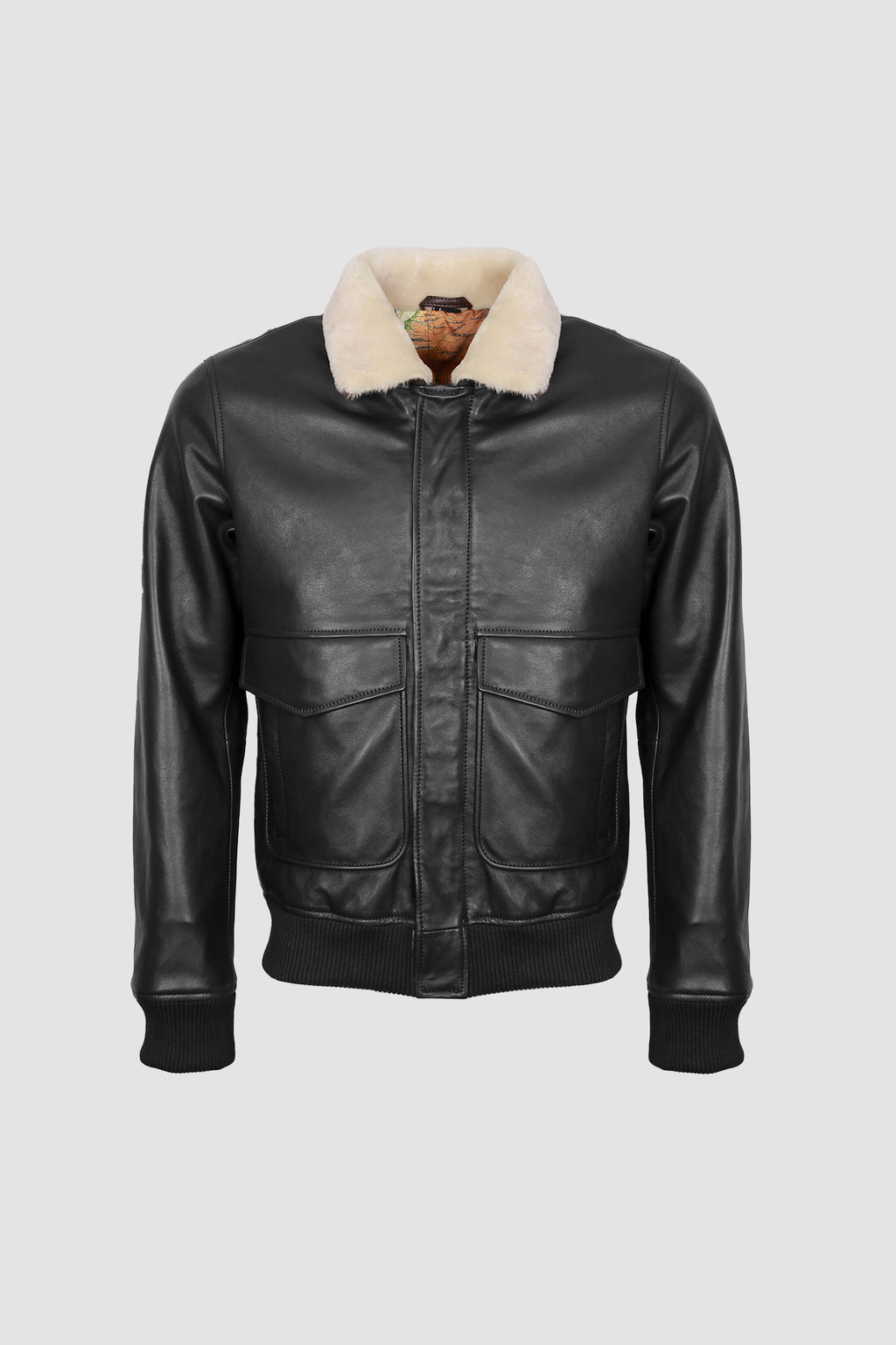 Airin G-1 Pilot Leather Jacket With Fur Collar