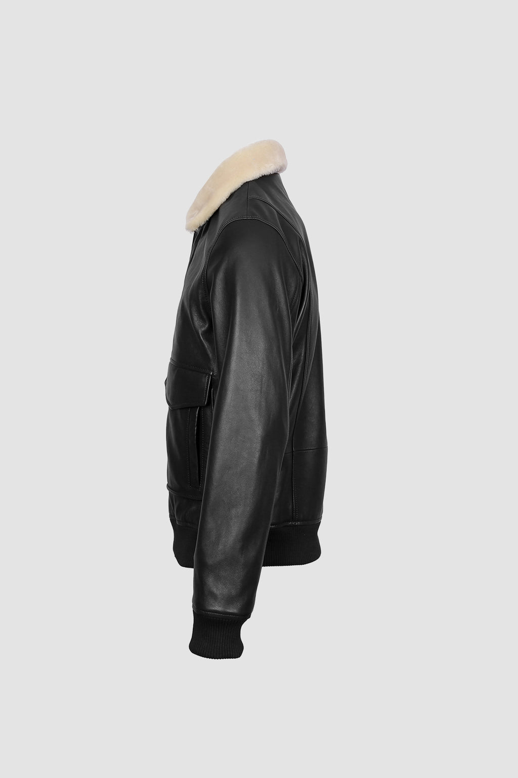 Airin G-1 Pilot Leather Jacket With Fur Collar