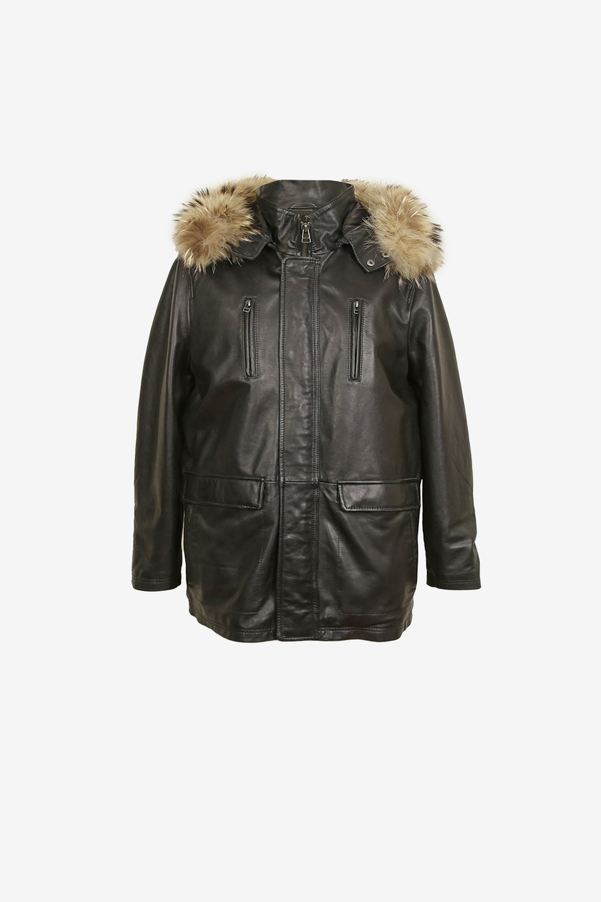 Marcellis Noir Fur Hood Parka