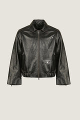 Classic Oversized Leather Jacket | Men