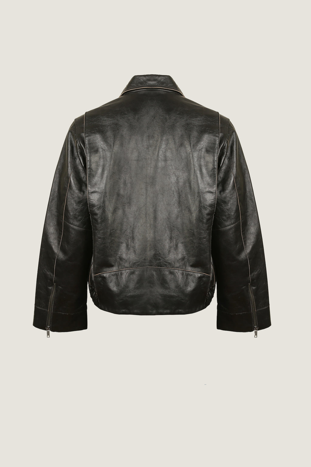 Classic Oversized Leather Jacket | Men