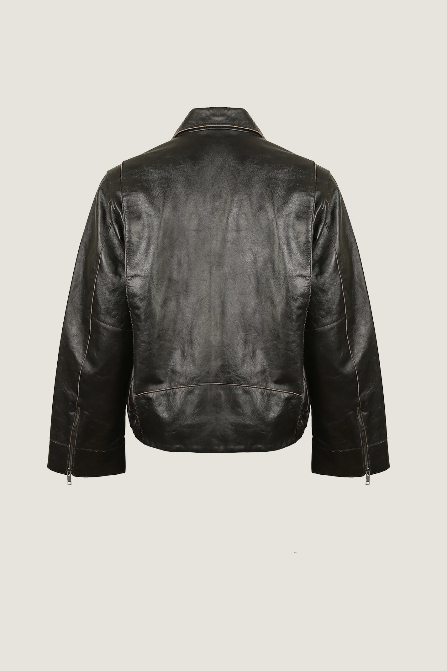 Classic Oversized Leather Jacket | Men