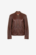 Bravello Mocha Diamond Quilted Jacket