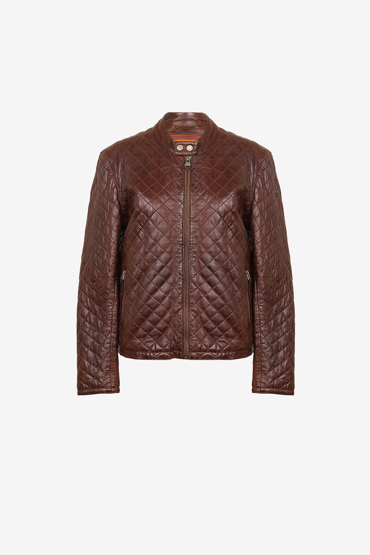 Bravello Mocha Diamond Quilted Jacket