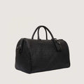 Woven Leather Duffle Bag