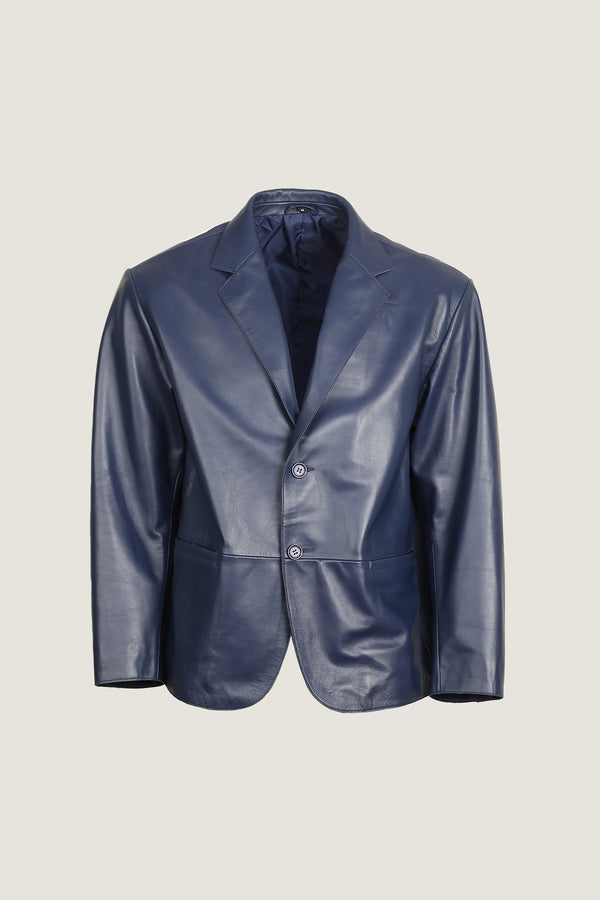 2 Button Leather Blazer