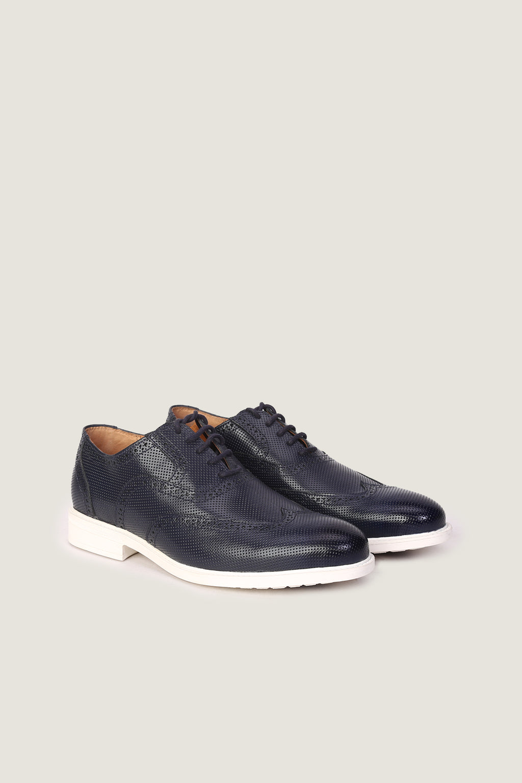 Brogue Oxford Pin Dot Shoes | Men
