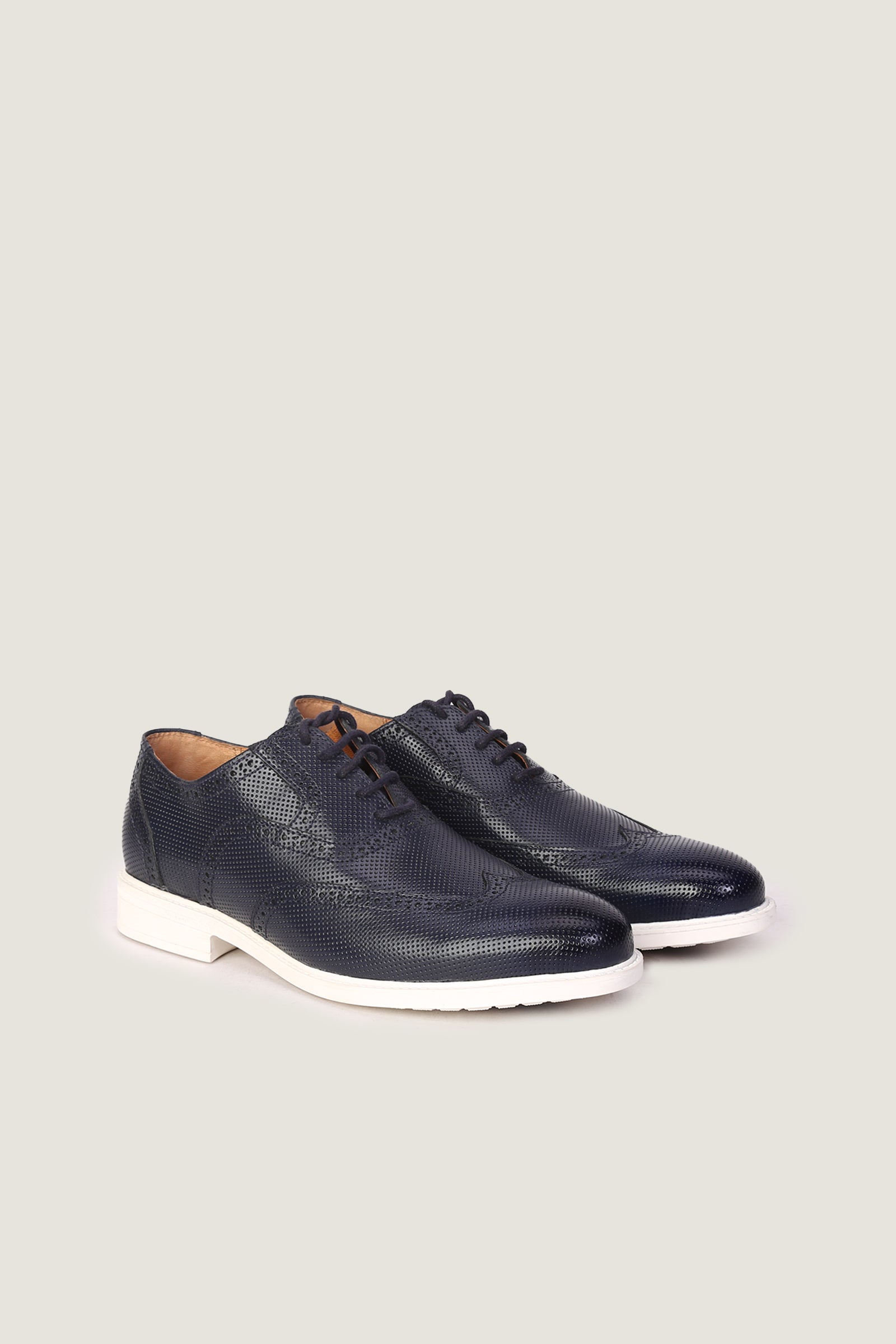 Brogue Oxford Pin Dot Shoes | Men
