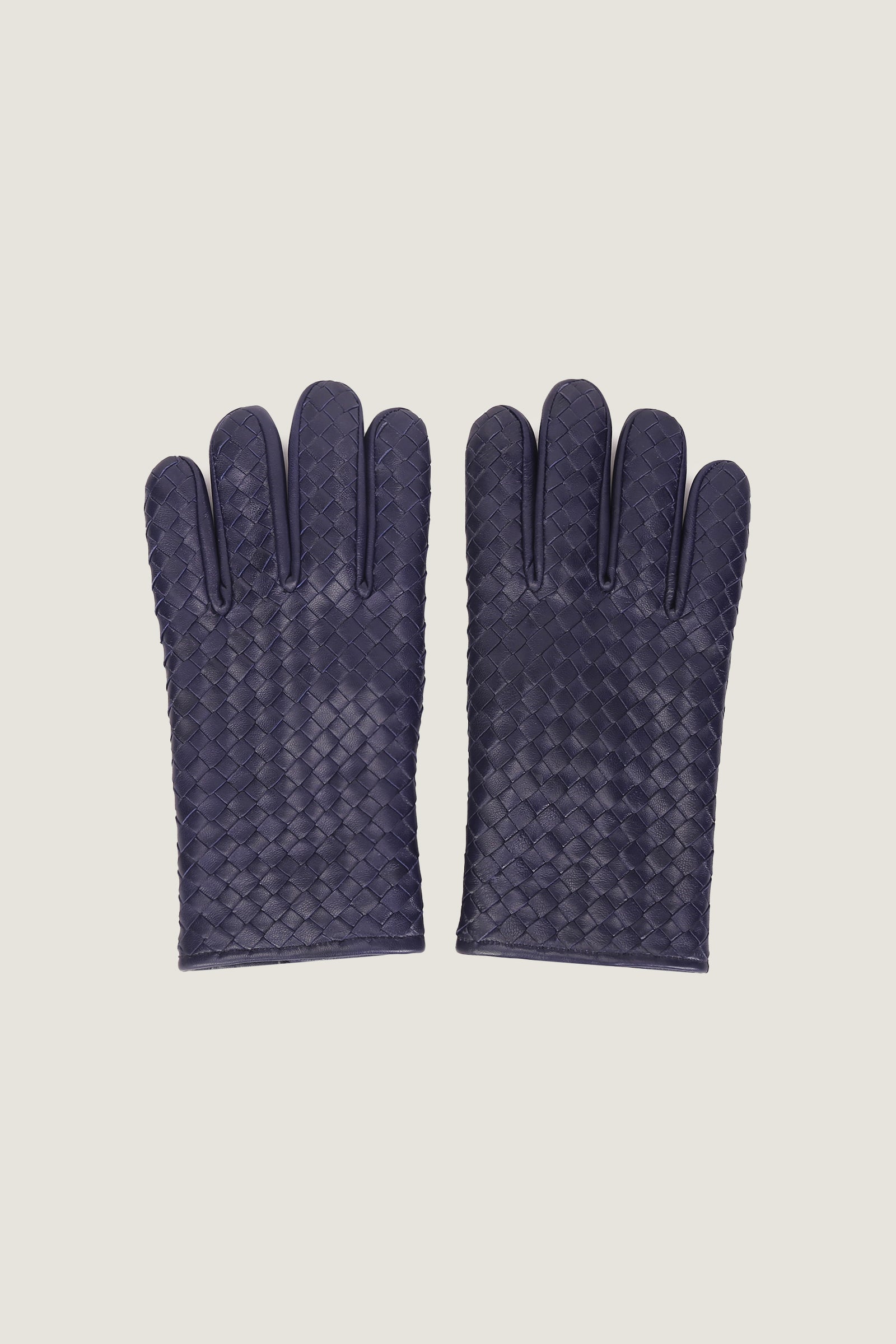 Intrecciato Leather Gloves
