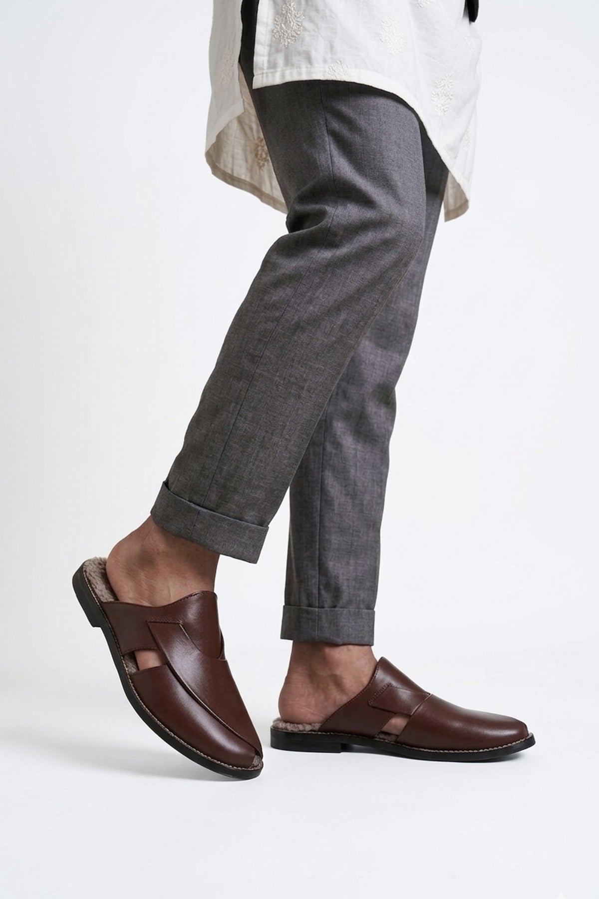 Peshawari Mules With Fur