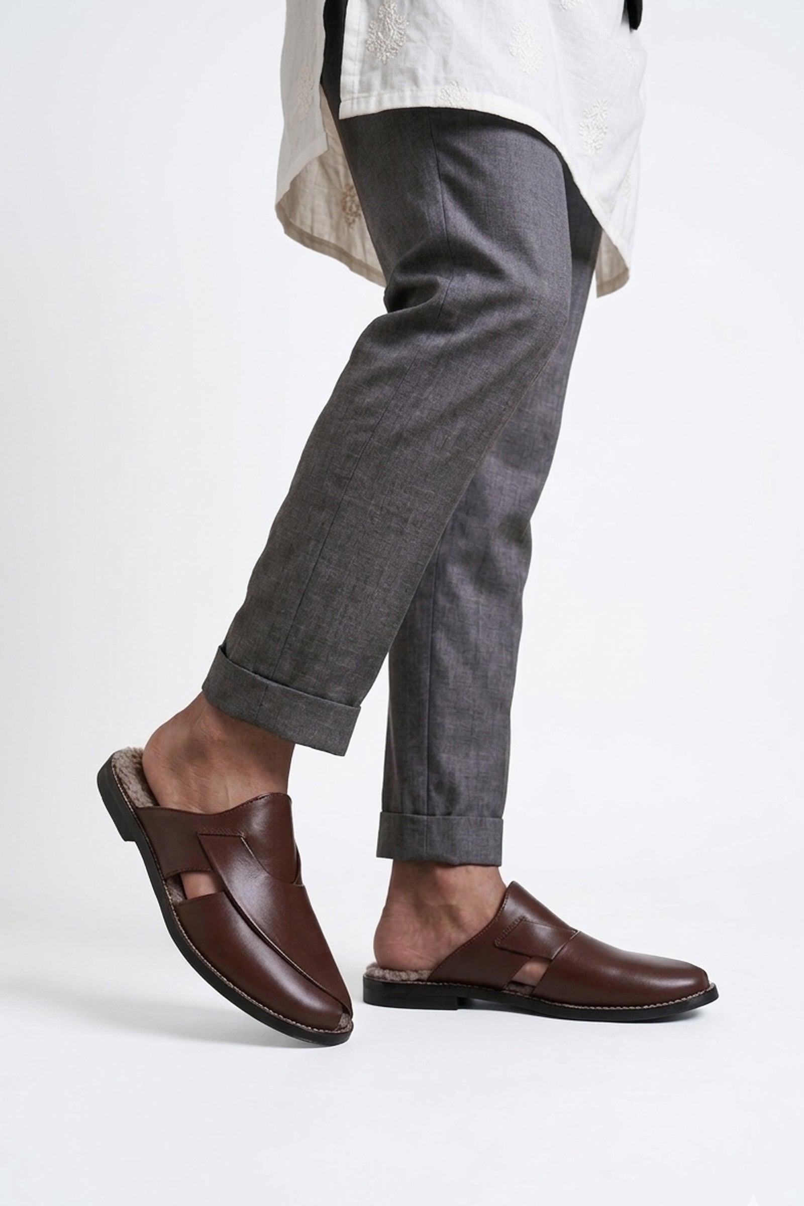 Peshawari Mules With Fur