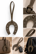 Horseshoe Leather Charm
