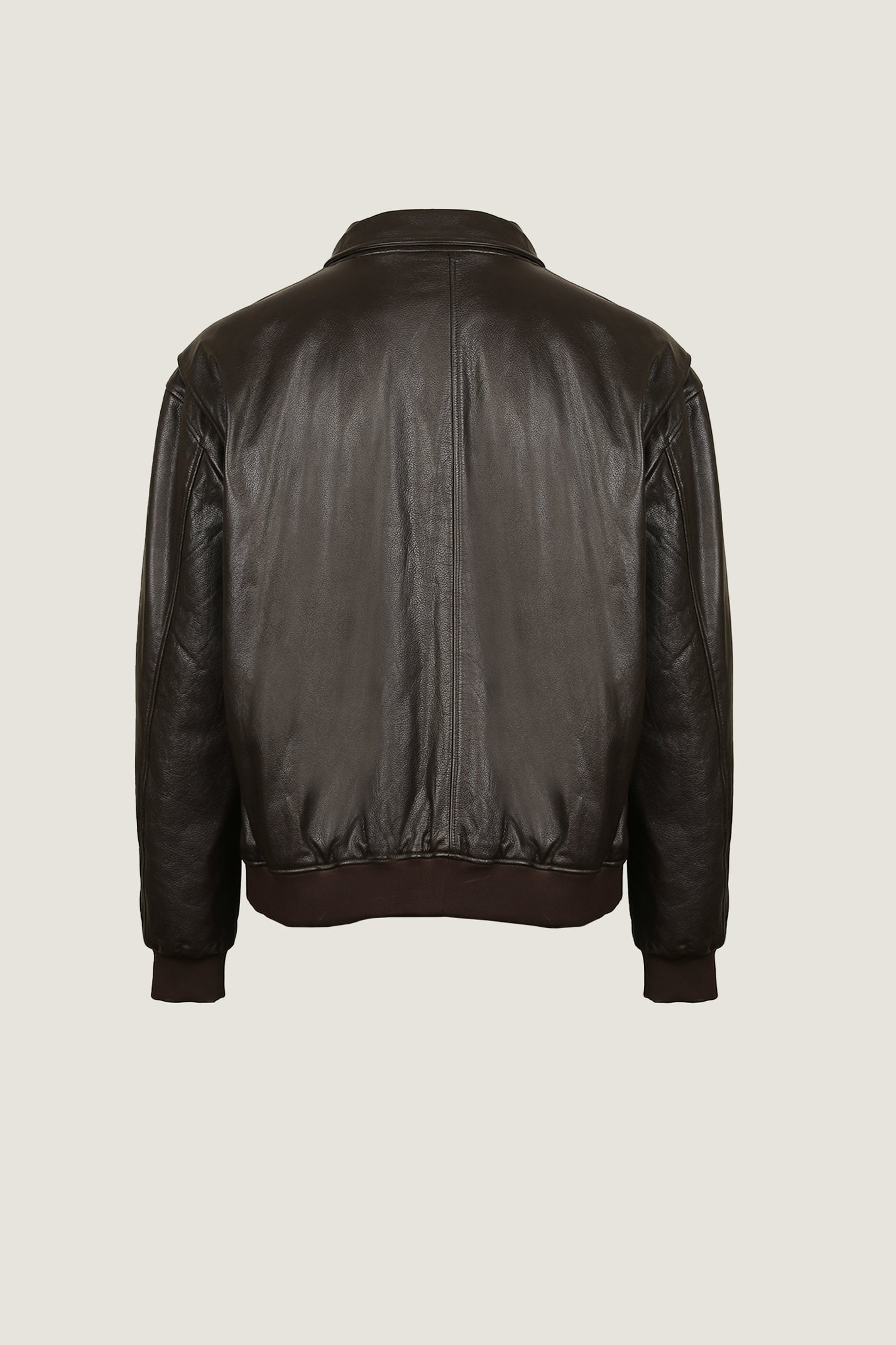 Oversized Classic Leather Jacket | Men