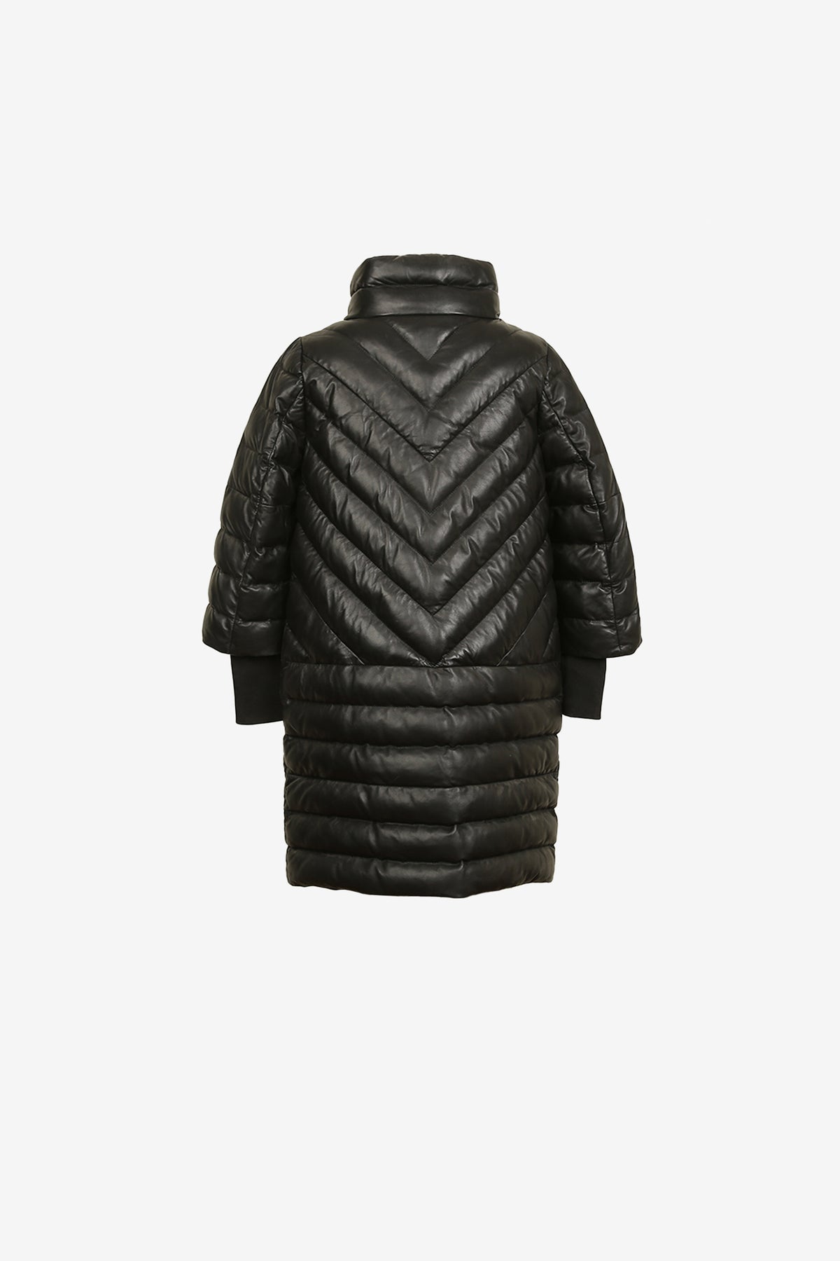 Nyxara Noir Chevron Puffer