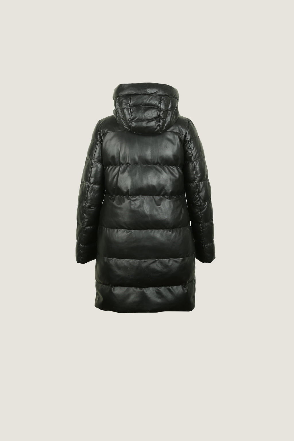 Quilted Leather Long Coat | Women