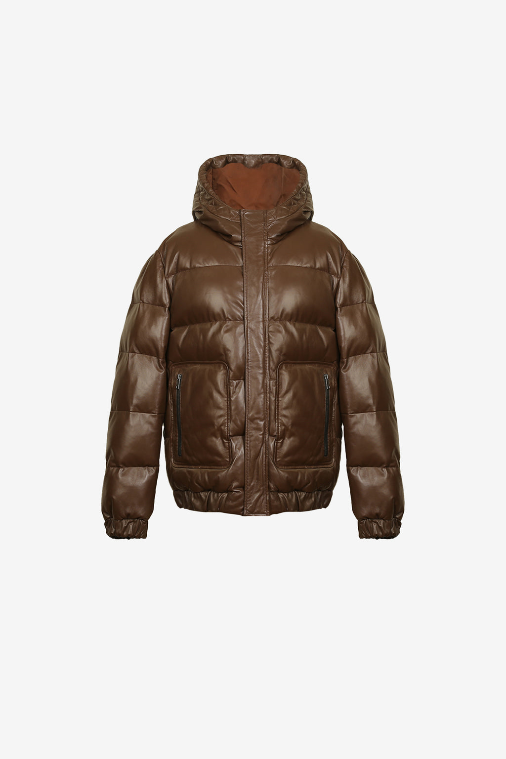 Bravelle Mocha Hooded Puffer