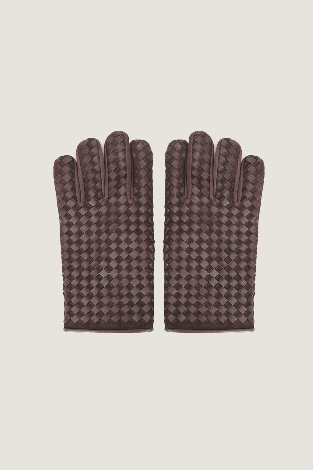Intrecciato Leather Gloves
