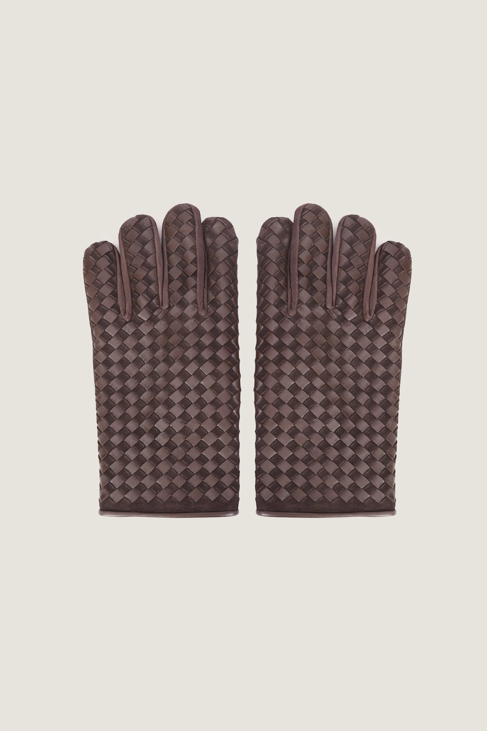 Intrecciato Leather Gloves