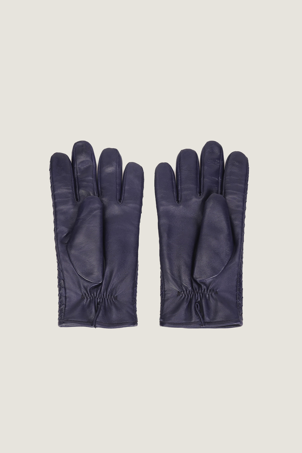Intrecciato Leather Gloves