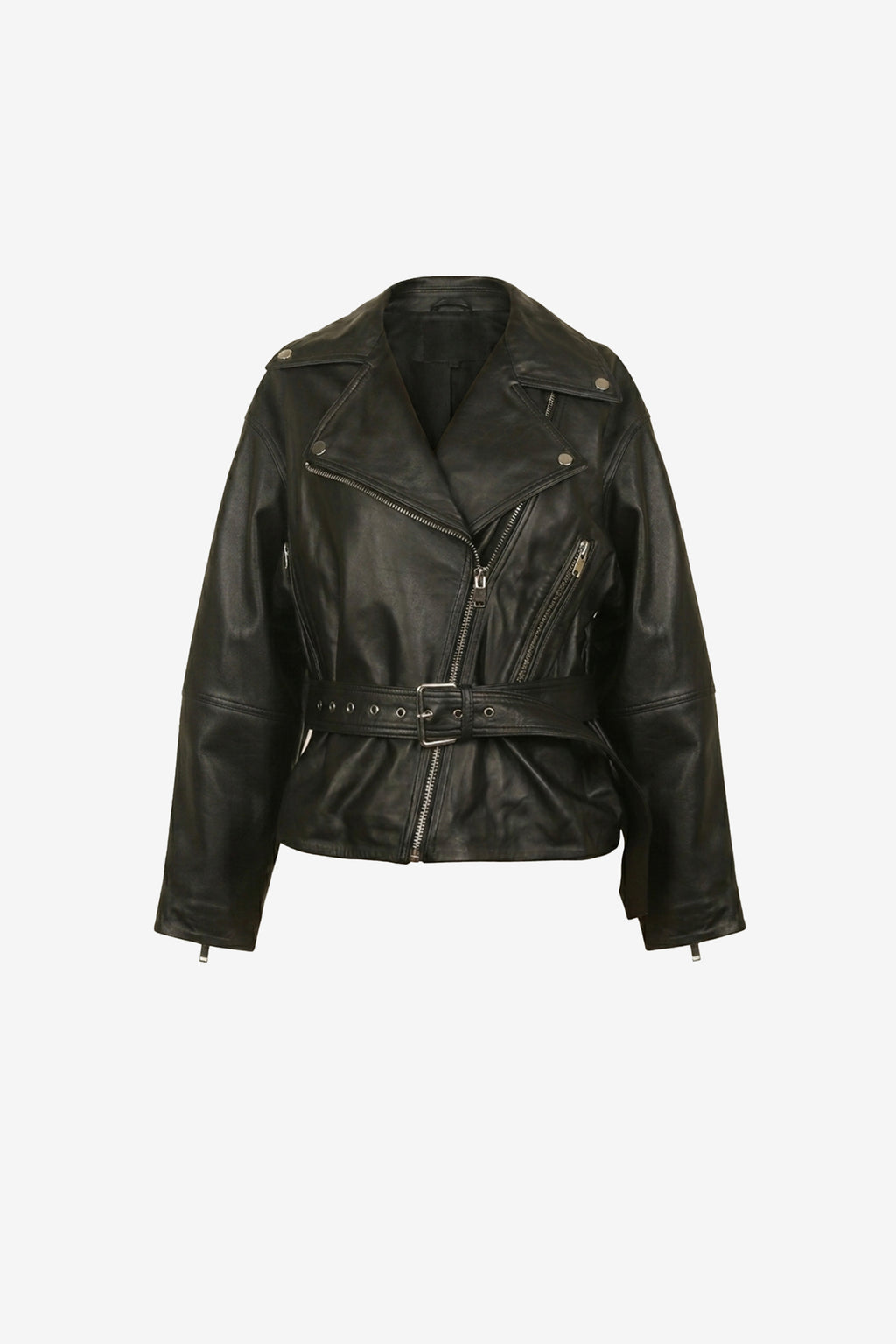 Zarevyn Noir Belted Moto