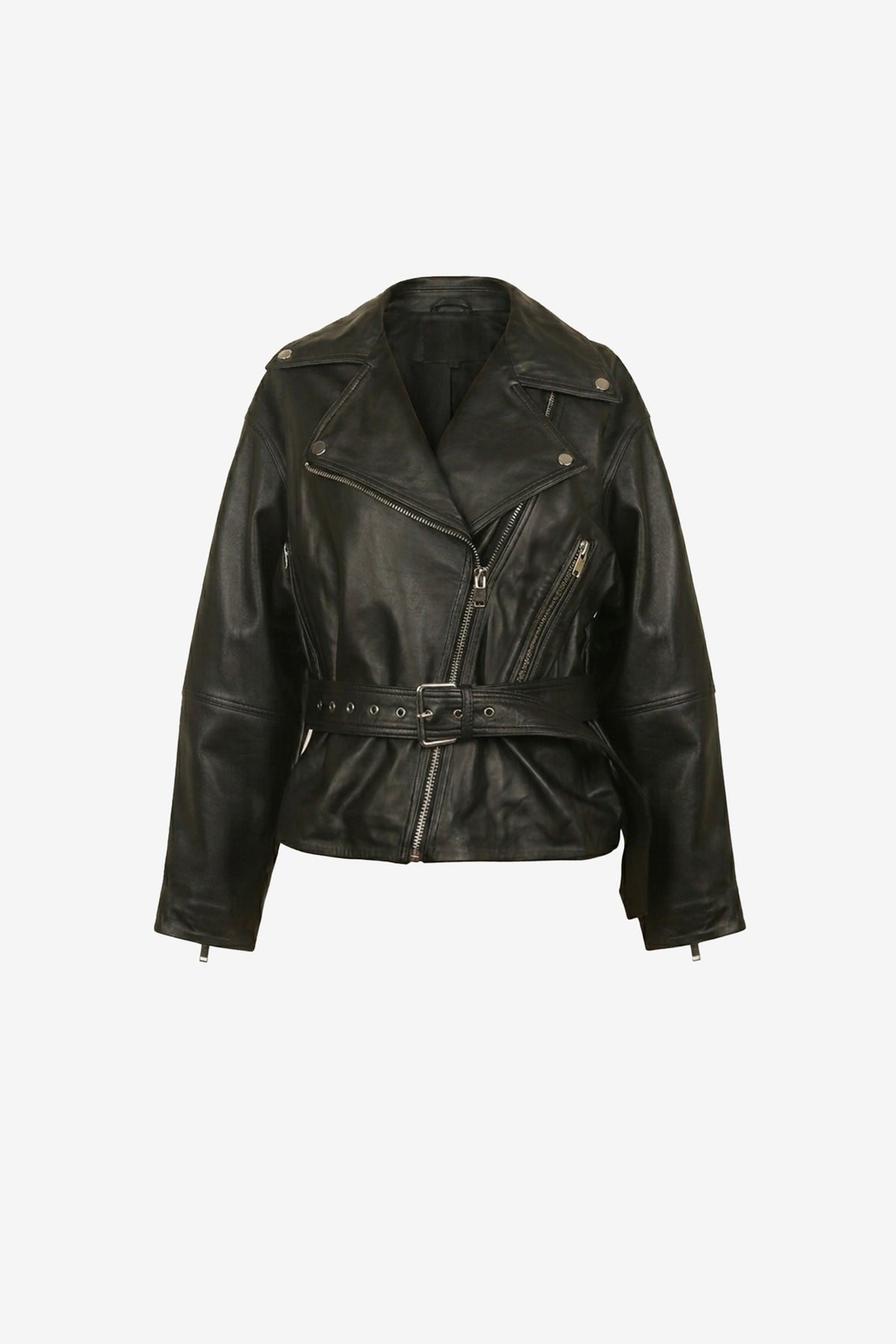 Zarevyn Noir Belted Moto