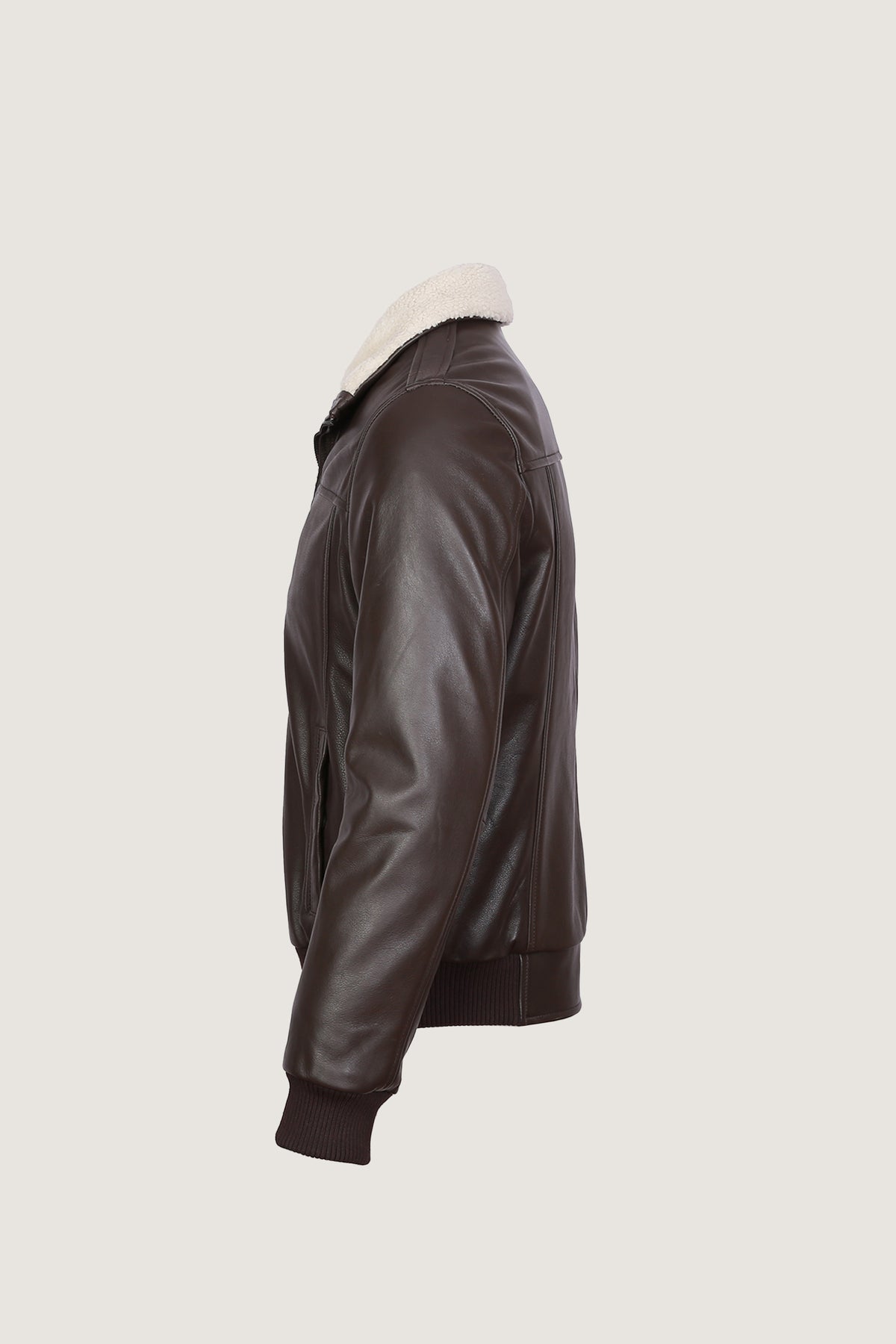 A2 Aviator Leather Jacket With Fur Collar
