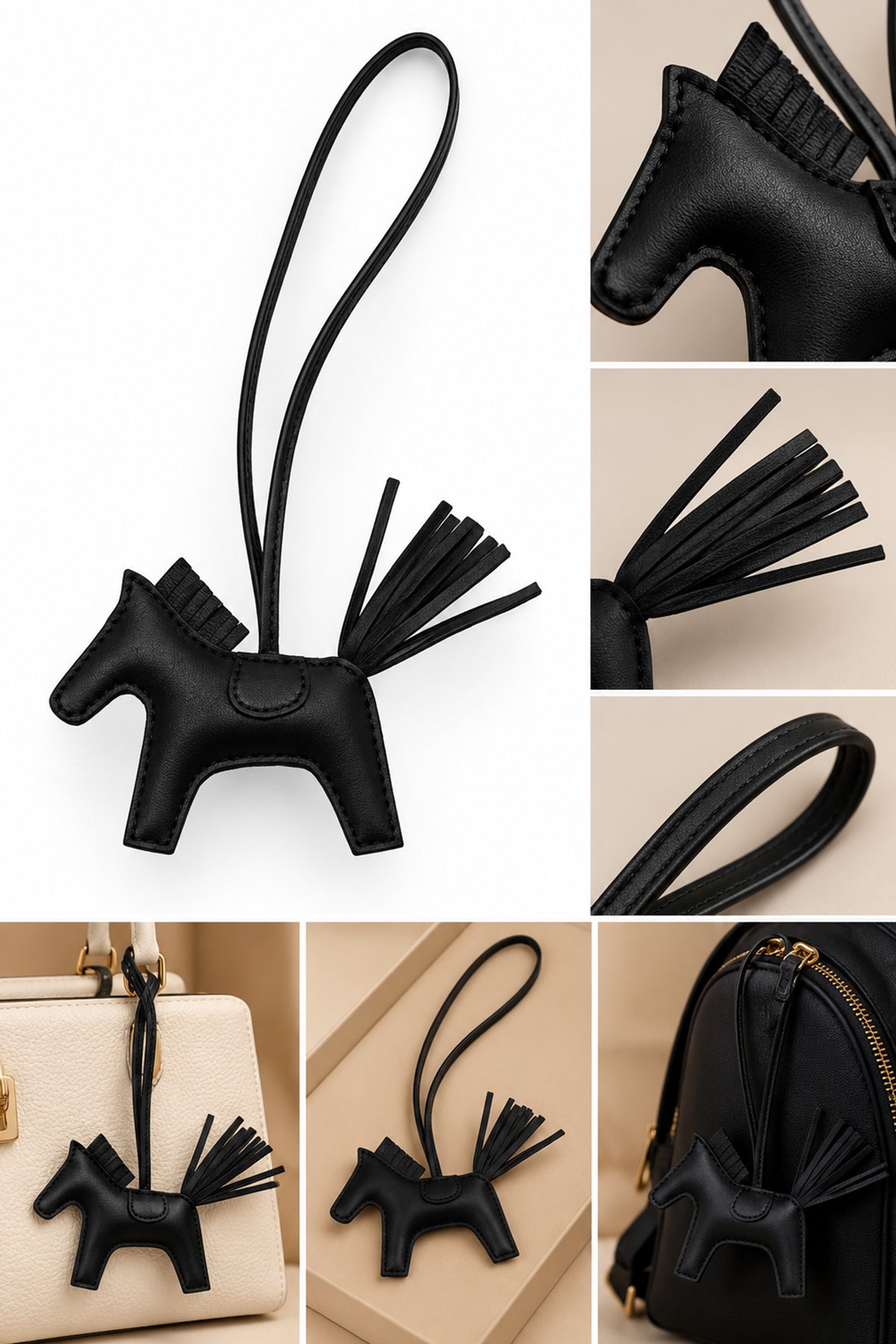 Horse Leather Charm
