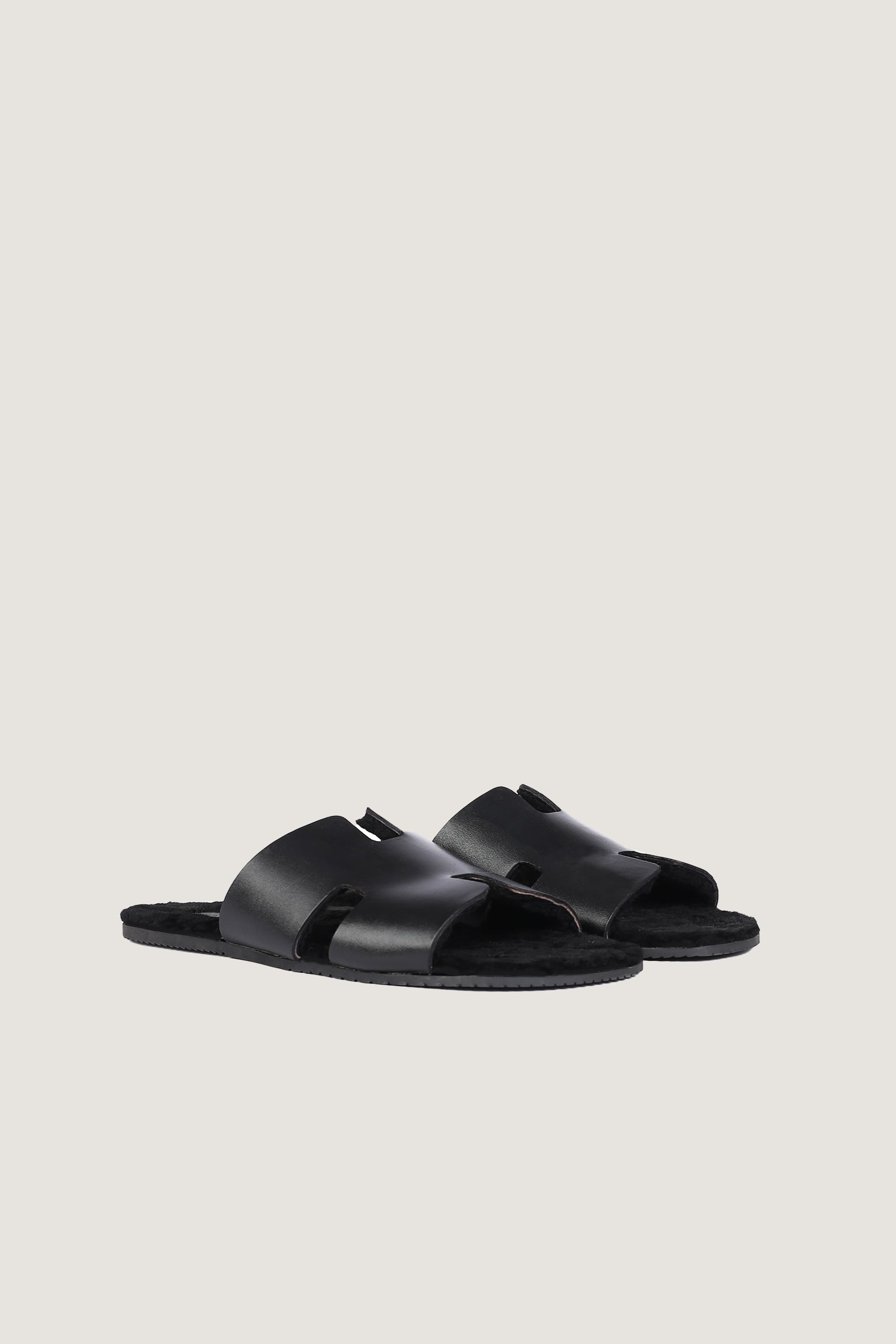 Men's H Style Slipper With Fur