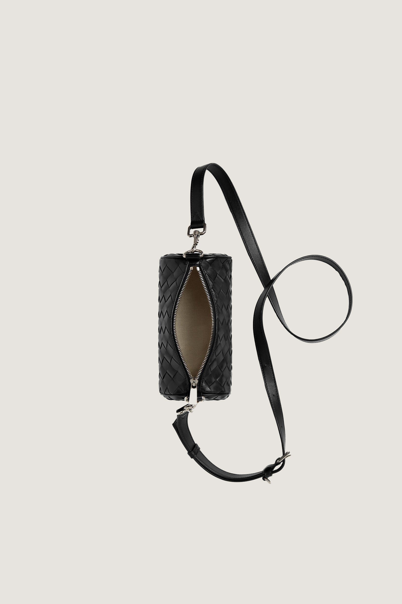 Mini Intrecciato Barrel Crossbody Bag