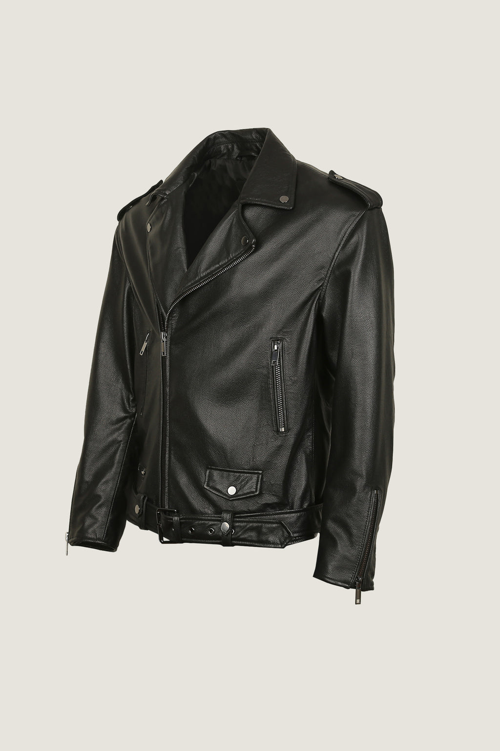 Fahsyee Biker Leather Jacket