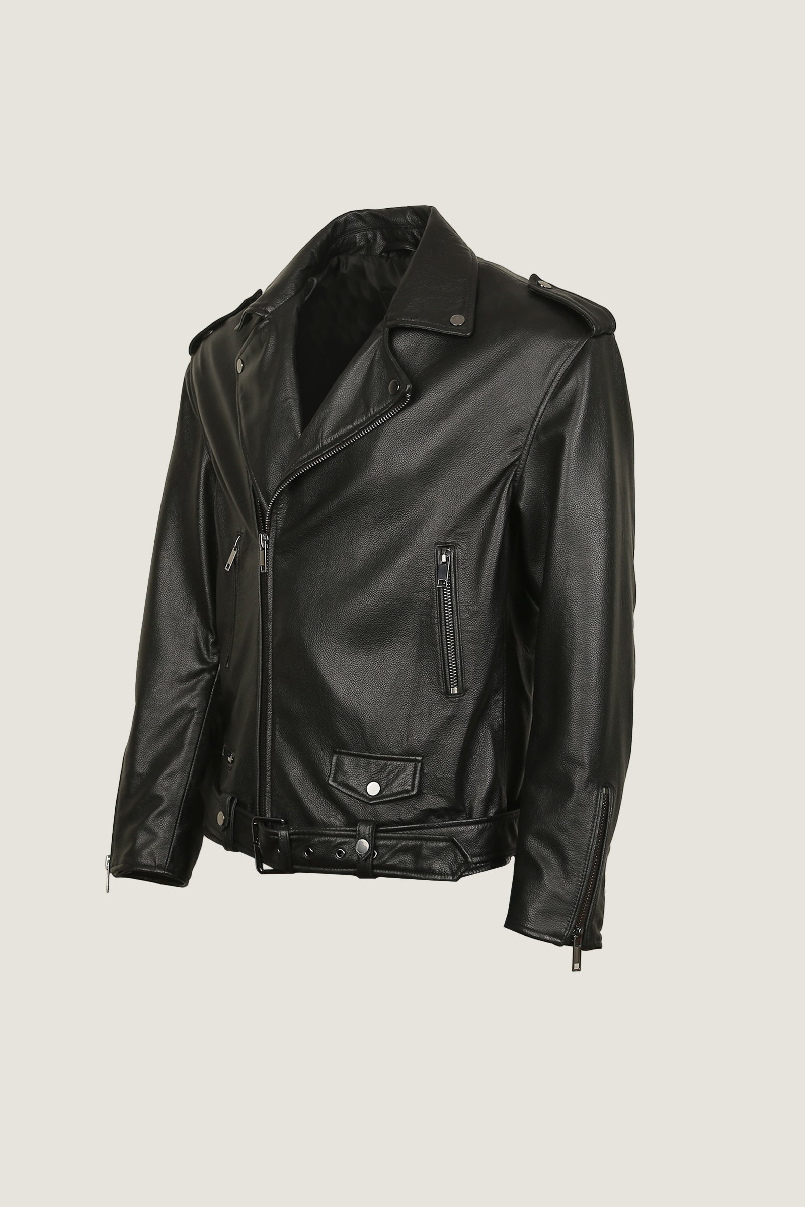 Fahsyee Biker Leather Jacket